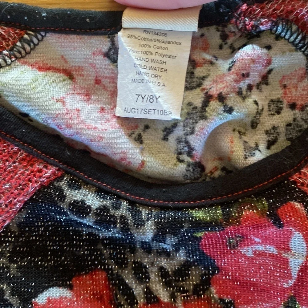 BMG Couture Floral Animal Print Set 7/8Y